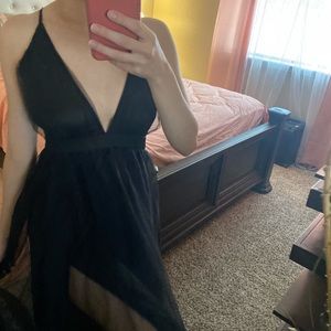 Black sheer dress